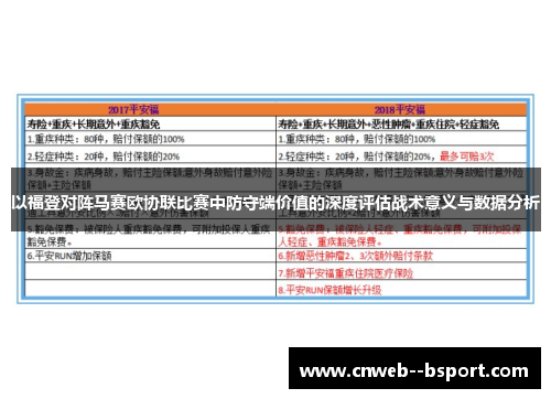 以福登对阵马赛欧协联比赛中防守端价值的深度评估战术意义与数据分析